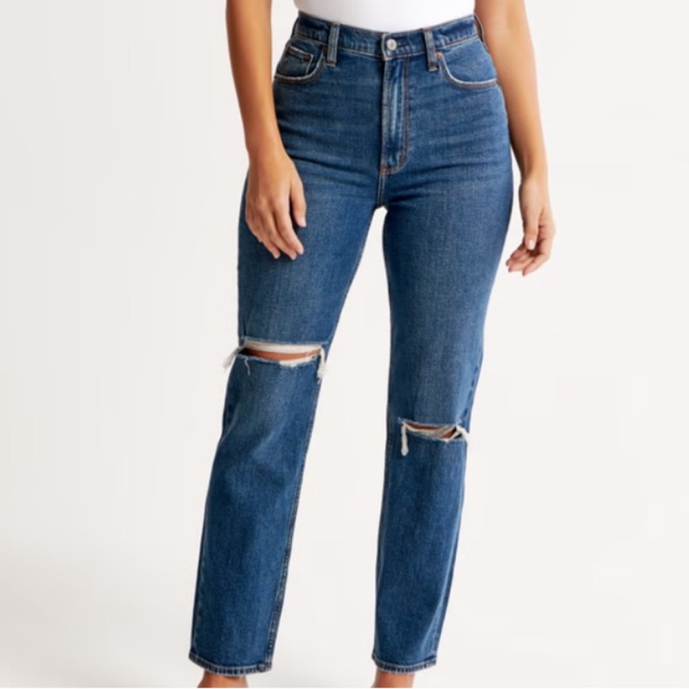 A&F Ultra High Rise Mom Jean